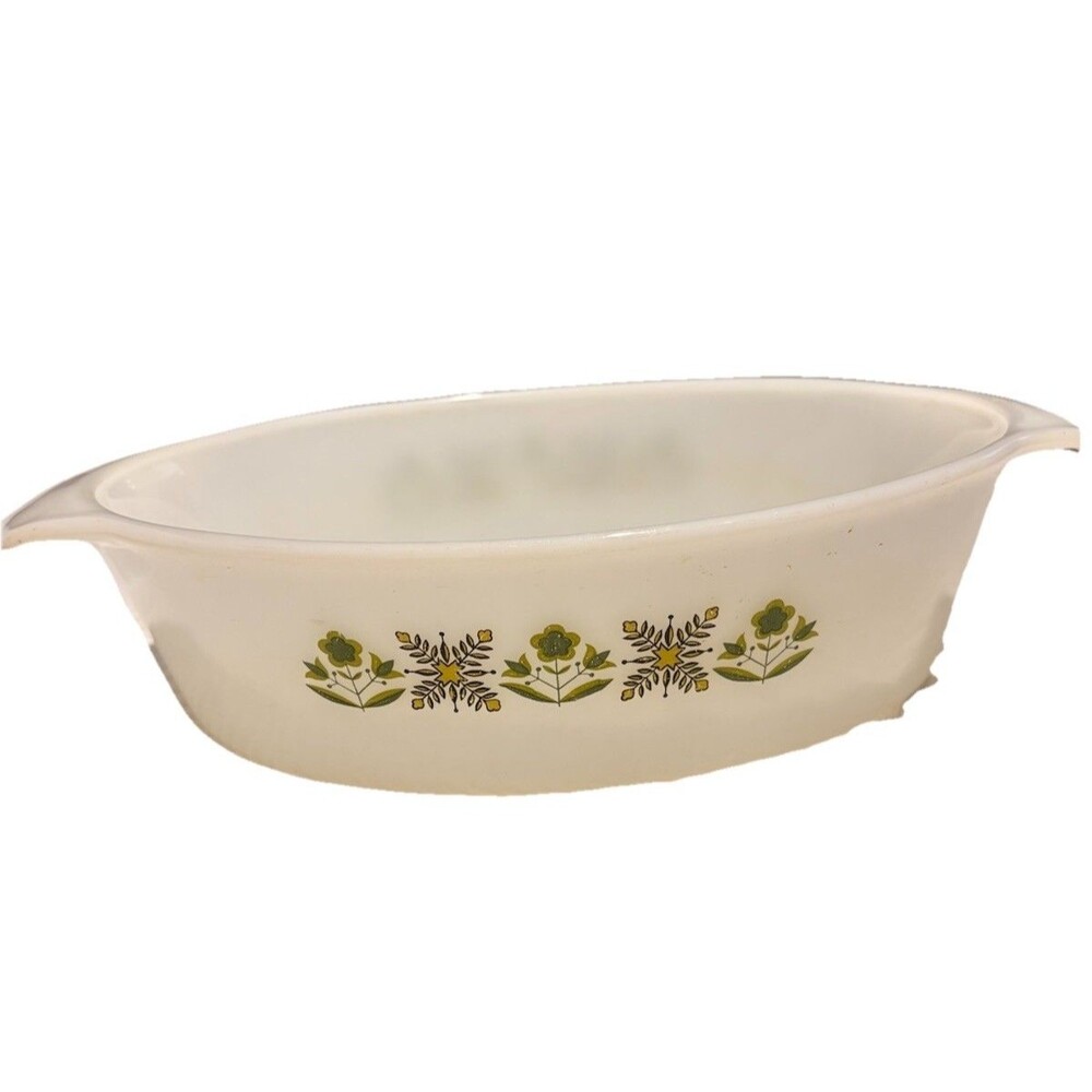 Vintage Anchor Hocking Fire King #433 Meadow Green 1.5 Casserole Dish,Granny